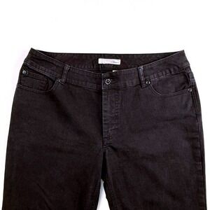 Chico's‎ Platinum Black Wash Bootcut Jeans Women's Size 2